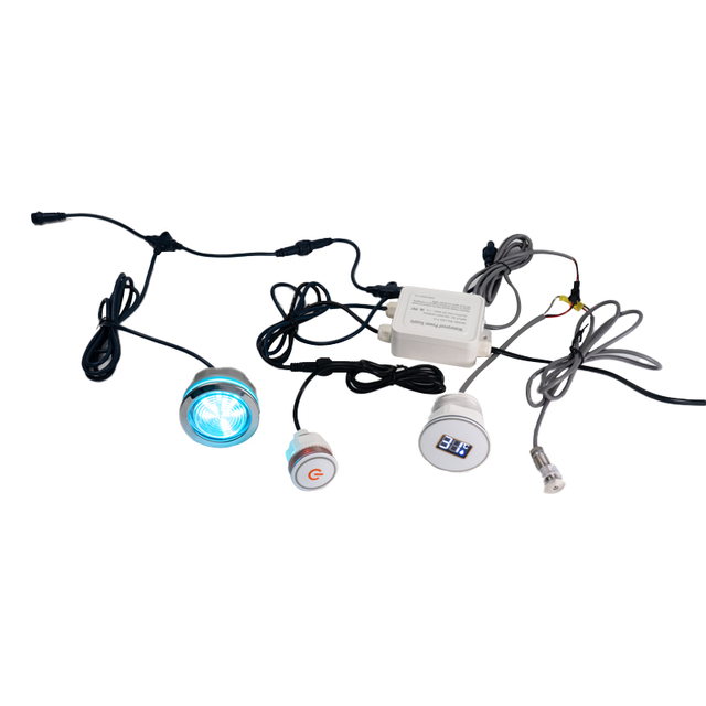 Proway Customizable LED Illuminated Spa Bath Thermometer Digital Temperature Display System Made Durable ABS Industrial ODM OEM