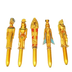 Bảo Tàng Thủ Công Quà Tặng Nhựa Ai Cập Pharaoh Bút Bi Bút Bi Vàng Bút Quà Tặng Trang Trí Ai Cập Cũ