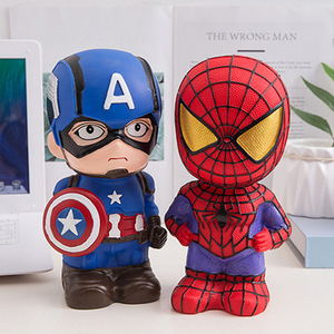 Cajas de dinero Venta caliente la versión Q Superhéroe PVC Hucha Niños Regalos Juguetes Película Personaje Productos periféricos - Product Image 5