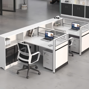 Paravent de séparation moderne en bois pour école, bureau, hôpital, réglable, durable, pour étude financière, personnel, travail, bureau - Product Image 5