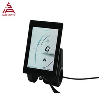 Layar Speedometer TFT SiAECOSYS SCJ3500 untuk Skuter Listrik dengan Cangkang Plastik DC 10-100V