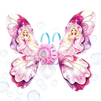 YT Wholesale Nouvelle Machine à bulles sac à dos ailes de papillon, Lanceur de bulles entièrement automatique, Jouet à bulles décoratif lumineux pour petite fille