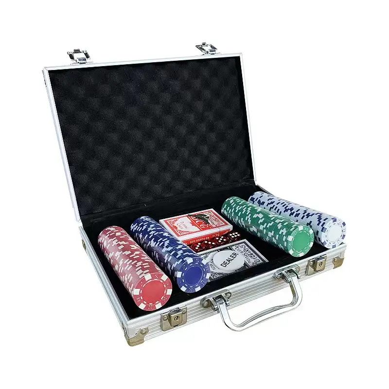 Venta al por mayor Fabricación de accesorios de juego de mesa baratos Chips 11,5g 200 Chips Casino Coin Poker Chips para Poker Club