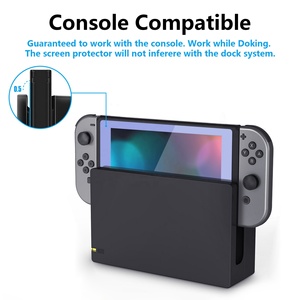 EXtremeRate Colorful Border 9H HD Super Touch Protective Cover Film Tempered Glass Screen Protector for Nintendo Switch Console - Product Image 6