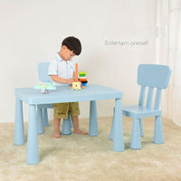 Ensemble table et chaise réglables en hauteur pour enfants, en plastique, avec design ergonomique, pour la maison, la chambre, la maternelle, l'apprentissage quotidien