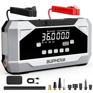 Arrancador de Baterías Compacto de 12V, con Función de Soplador y Aspiradora, Protección Contra Sobrecargas, para Motocicletas y Camiones - Product Image 1
