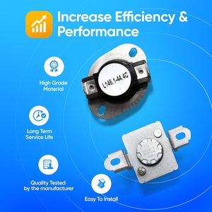 Kit Fusibile Termico di Sicurezza per Asciugatrice <span class=keywords><strong>DR</strong></span> Quality Parts 279973VP, Ricambio OEM per Asciugatrice Elettrica 220V, Uso Alberghiero - Product Image 5