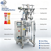 Machine de remplissage et d'emballage entièrement automatique pour sachets stick de petite taille, pour poudre de boisson solide, en matière plastique