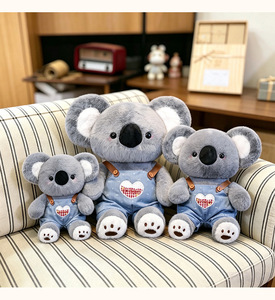 Peluche <span class=keywords><strong>Koala</strong></span> <span class=keywords><strong>Kawaii</strong></span> Personnalisée OEM/ODM, <span class=keywords><strong>Koala</strong></span> Bleu avec Vêtements Amovibles, Peluche pour Boutique de Cadeaux en Gros - Product Image 4