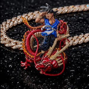 Pendentif Hip Hop Dragon Cartoon Iced Out en Moissanite VVS Premium, Pendentif Émail 3D Coloré pour Hommes, Bijoux Style Urbain Rapper - Product Image 2