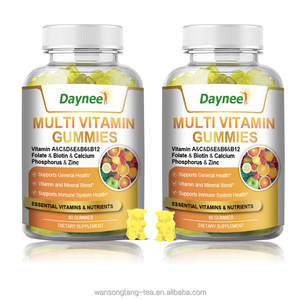 Compléments alimentaires Winstown Vitamins OEM ODM Marque privée Multivitamines naturelles sous forme de gommes Multivitamines à saveur de fruits Bonbons à mâcher - Product Image 1