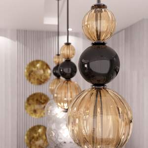 Lampada <span class=keywords><strong>a</strong></span> <span class=keywords><strong>Sospensione</strong></span> Moderna e Creativa con Sfera di Vetro per Soggiorno, Ristorante, <span class=keywords><strong>Camera</strong></span> <span class=keywords><strong>da</strong></span> <span class=keywords><strong>Letto</strong></span>, Ingresso, Stile Nordico - Product Image 2