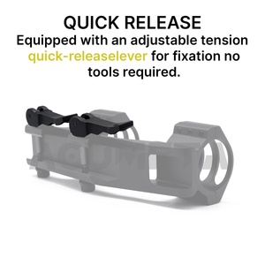 ACUMETA Anneaux de montage de lunette cantilever en aluminium de haute qualité 1 pouce/30 mm, à dégagement rapide, étanches, antichoc, durables, entreaxe 1,4 pouces - Product Image 3
