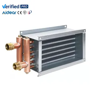 Aidear epoxy coating tube aluminum fin Heat Exchanger with Accurate temperature control