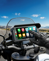 AOOCCI C6Pro Caméra de tableau de bord pour moto 6,25 pouces IPS Écran HD Navigation GPS Double objectif Enregistrement avant/arrière IP67 DVR