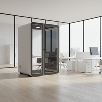 UNIBOOTH Cabines de travail insonorisées multifonctionnelles modernes et durables, avec cadre en aluminium de précision, installation facile, module rapide pour atelier