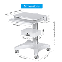 Chariot dentaire mobile intégré Likaymo OC-3 moderne et très vendu avec tiroir pour usage en cabinet dentaire ou en milieu hospitalier
