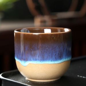 Kiln Change Style Ceramic Coffee Reactive Glaze Porcelain Tea <b>Cup</b> Handmade <b>Espresso</b> <b>Cups</b> Without Handle Promotional Gift - Product Image 5