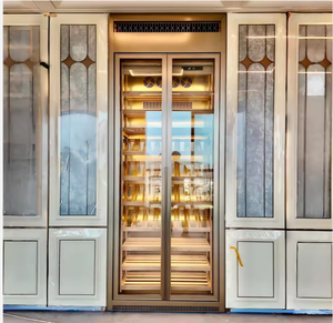 Vente en gros : Meuble bar à vin multifonctionnel autoportant en acier inoxydable avec réfrigérateur à vin pour salon, hôtel, cave à vin - Product Image 4