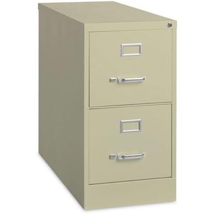 Alera Putty Two-<b>Drawer</b> Economy Vertical <b>File</b> Letter-Size 15 X 26.5 X 28.37 Metal <b>Drawers</b> - Product Image 4
