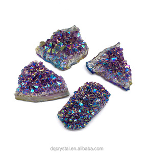 Aura <span class=keywords><strong>di</strong></span> cristallo naturale ametista Cluster <span class=keywords><strong>di</strong></span> alta qualità <span class=keywords><strong>angelo</strong></span> colore ametista Cluster minerali guarigione pietre per la decorazione - Product Image 5