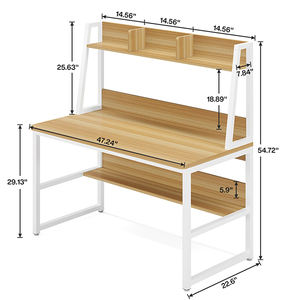 <span class=keywords><strong>Escritorio</strong></span> para Computadora <span class=keywords><strong>Tribesigns</strong></span> con Estante, Venta al por Mayor de Fábrica - <span class=keywords><strong>Escritorio</strong></span> de Oficina en Casa de 47 Pulgadas con Estantería y Diseño que Ahorra Espacio - Product Image 2