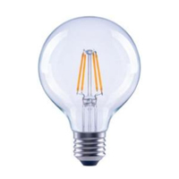 Ampoule LED à filament A60 E27 7W 2700K Blanc chaud 110lm/W Verre transparent Lampe Edison vintage CE RoHS pour l'éclairage domestique et hôtelier