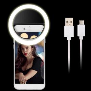 Mini anneau lumineux LED rechargeable USB-C à 36 LED avec clip pour selfie, lumière d'appoint portable pour photographie sur téléphone portable, fonctionnant sur <span class=keywords><strong>batterie</strong></span> - Product Image 6