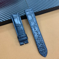 Braunes Echtes Alligatorleder Uhrenarmband 20mm 18mm Konisch Handgenäht Ersatz-Uhrenband Krokodilleder Uhrenarmband
