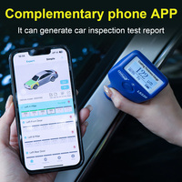 LS220 detektor cat mobil, alat pengukur lapisan ketebalan Meter dengan lapisan Digital pengukur ketebalan cat mobil