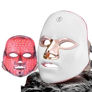 Masque de beauté LED 7 couleurs ABS, appareil de photothérapie pour le rajeunissement de la peau du visage, pour usage domestique et en salon - Product Image 1