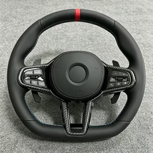Volant <span class=keywords><strong>sport</strong></span> en fibre de carbone sur mesure pour <span class=keywords><strong>BMW</strong></span> M3 M4 M5 <span class=keywords><strong>M8</strong></span> X3M X4M X5M X6M G80 G82 F90 F91 F92 F93 F97 F98 G05 G06 - Product Image 2