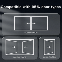 Cerradura Digital Inteligente WiFi Tuya con Nube, IP66 Impermeable, Tipo Estrecho, Huella Dactilar, Teclado para Puerta Corredera, Contraseña Táctil, Entrada sin Llave
