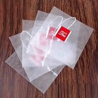 Filtre jetable se pliant de sachet à thé d'étiquette en nylon avec le matériel de fibre de maïs