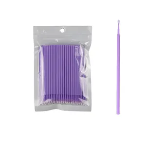 100pcs/lot Micro Brushes Make Up Eyelash Extension Disposable Eye Lash Glue Cleaning Brushes Applicator Sticks Tools
