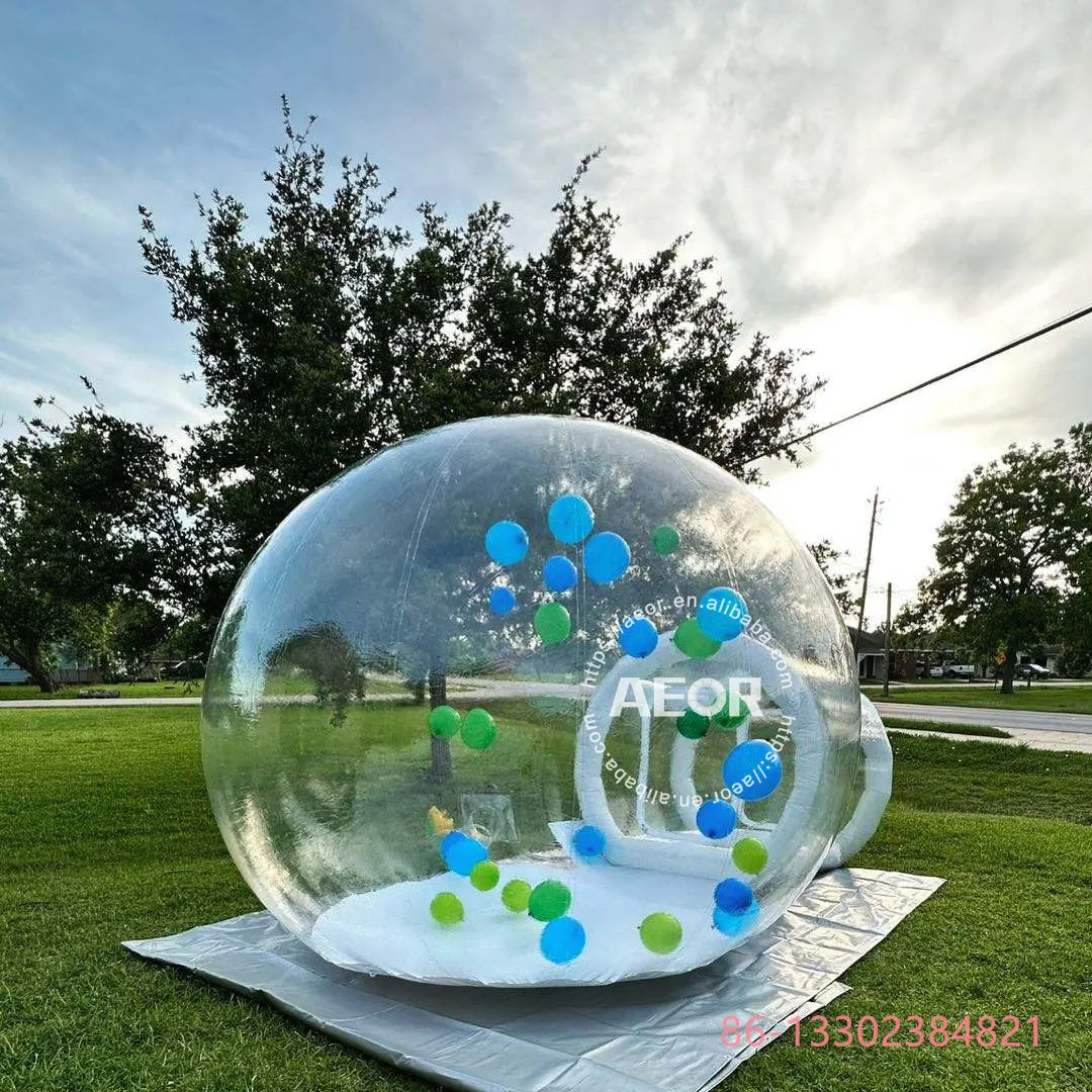 Kinder Party Clear Opblaasbare Crystal Iglo Dome Bubble Tent Transparant Opblaasbare Ballonnen Huis