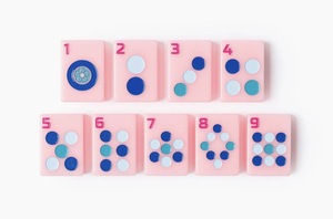 Leti - Juego de 160 Fichas de Mahjong Americanas Personalizables de Acrílico Morado, de Lujo, Unisex, con Tallado de una Sola Capa - Product Image 2