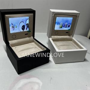 Lussuosa Scatola in Pelle per Anelli con Schermo LCD e Lettore Video da <span class=keywords><strong>2</strong></span>,4 Pollici, Presentazione Video Caricabile, Confezione Regalo per Matrimoni, Compleanni, San Valentino - Product Image 5