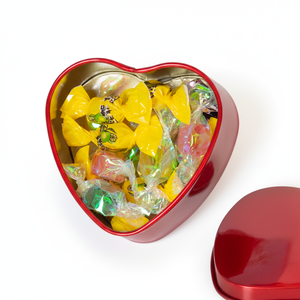 Boîte <span class=keywords><strong>en</strong></span> fer blanc exquise <span class=keywords><strong>en</strong></span> forme de cœur, personnalisée pour l'emballage de bonbons, chocolats et biscuits - Product Image 1