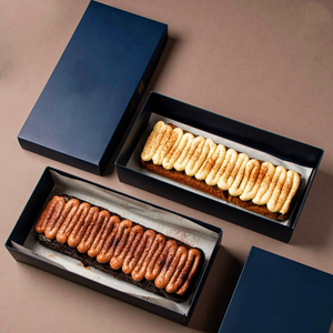 Boîte à sandwich <span class=keywords><strong>rectangulaire</strong></span> avec logo personnalisé, couvercle ciel et terre, papier, <span class=keywords><strong>pâte</strong></span> <span class=keywords><strong>feuilletée</strong></span>, boîte à gâteau - Product Image 1