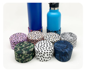 Nouveau modèle imprimé gobelet accessoires Silicone bottes pare-chocs anti-dérapant manchon couverture pour gobelet et bouteilles d'eau accessoires - Product Image 6