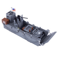 WW2 militaire Mini armée Figure US Navy Higgins Landing Ship soldat Pad bloc de construction briques jouets