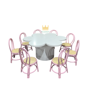 Silla Infantil de Mimbre Hecha a Mano para Decoración de Eventos, Fiestas de Cumpleaños, Silla de Mimbre para Niños Pequeños, Asiento Infantil Ecológico y Natural - Product Image 1