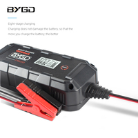 Nouveau chargeur de batterie AGM/GEL/Lithium 2A/4A/8A/15A haute puissance, chargeur de batterie portable pour véhicule 6V/12V/24V au plomb-acide BYGD Eight
