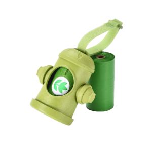 Dispenser portatile personalizzabile per sacchetti di rifiuti per animali domestici Dispenser per sacchetti di cacca di paglia di grano per cani - Product Image 1