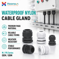 Presse-étoupe en nylon PA66 IP68 M25 étanche avec contre-écrou pour boîtiers de jonction et enceintes