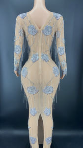 Ever NOVANCE — robe de soirée Sexy Y2346, en cristal scintillant, avec des franges, robes de mariage, tapisserie, modèle <span class=keywords><strong>2022</strong></span> - Product Image 3