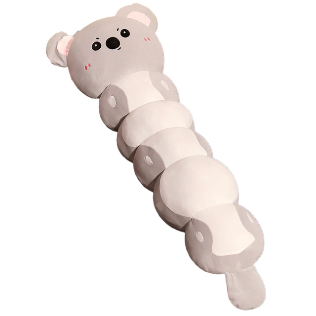 Cartoon Bear Plush Stuffed Animal Toy with PP Cotton Filling Eco-Friendly Colorful Soft Long Sleeping Pillow