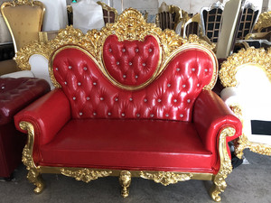 Sillones de Cuero Blanco Tallados Estilo Trono de Reyes <span class=keywords><strong>2021</strong></span> - Product Image 4