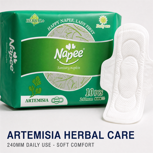 Toalla Sanitaria Suave de Artemisia Herbal Napee de 240 mm <span class=keywords><strong>para</strong></span> Uso Diario con Protección Contra Fugas, Suministro OEM ODM de Marca Privada - Product Image 4